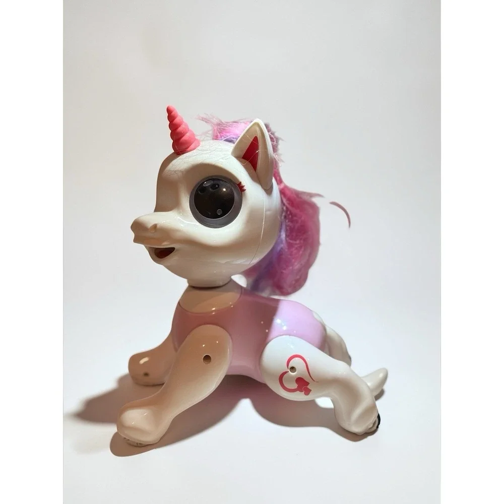 Robo Pets Unicorn Interactive Robot Toy 2 Pack Lights Sounds‎ Tested Working